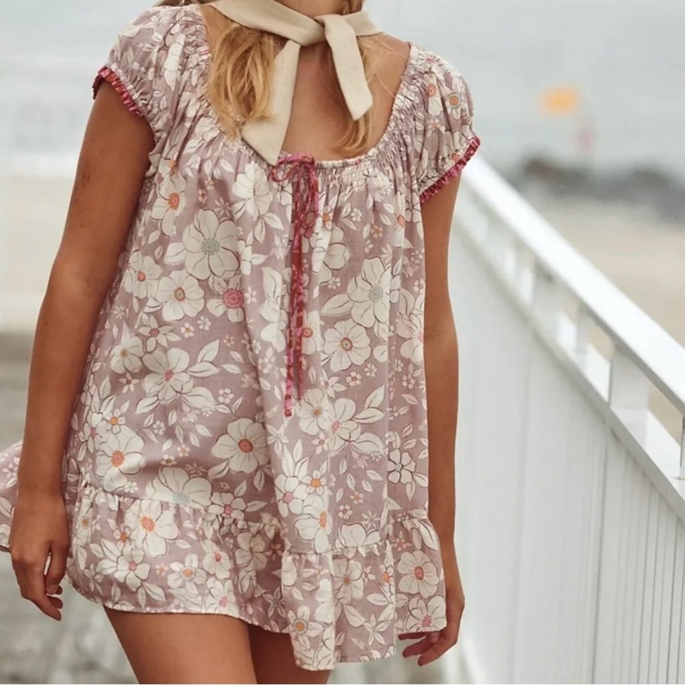 FREE PEOPLE FRANKIE FLORAL TUNIC NWT